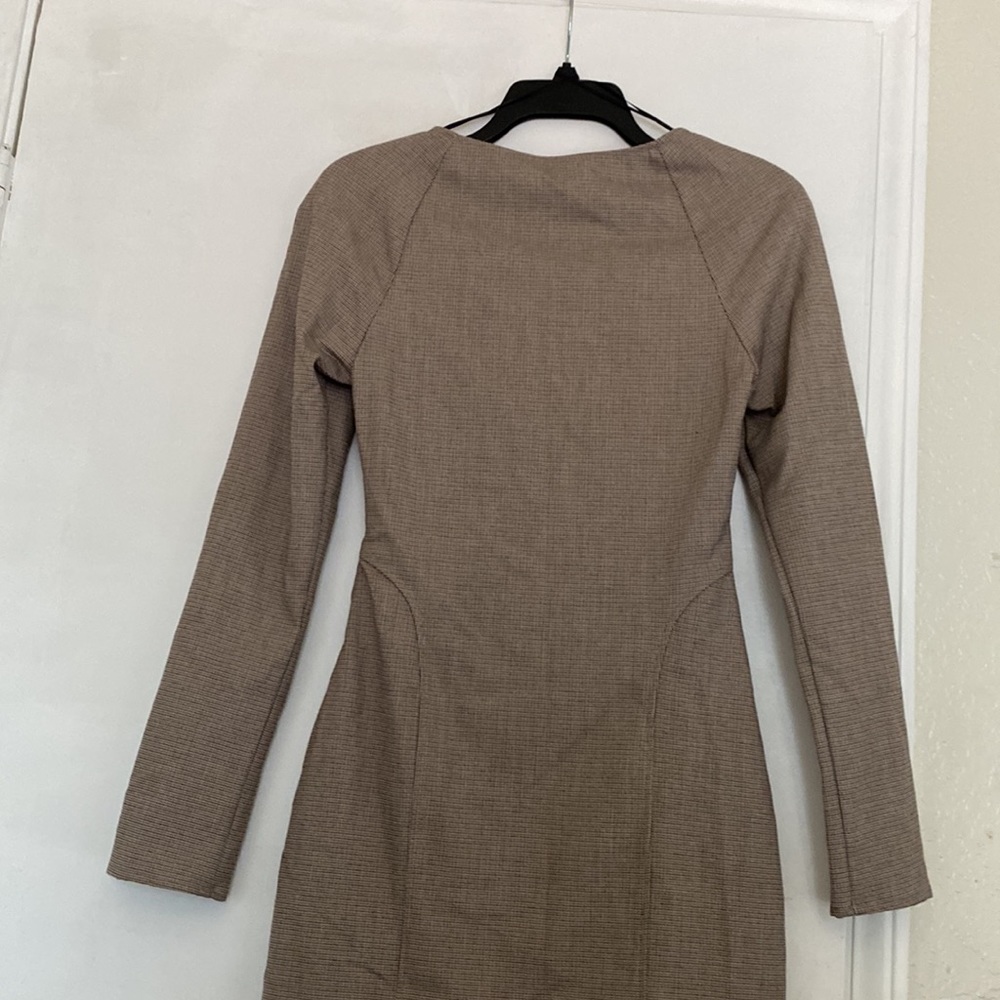 Zara Long Sleeve Plaid Dress - Picture 8 of 8